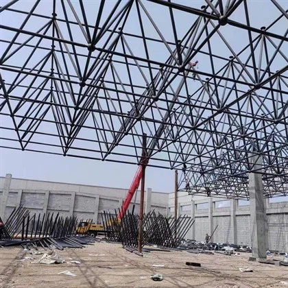 Estrutura de vigas de aço